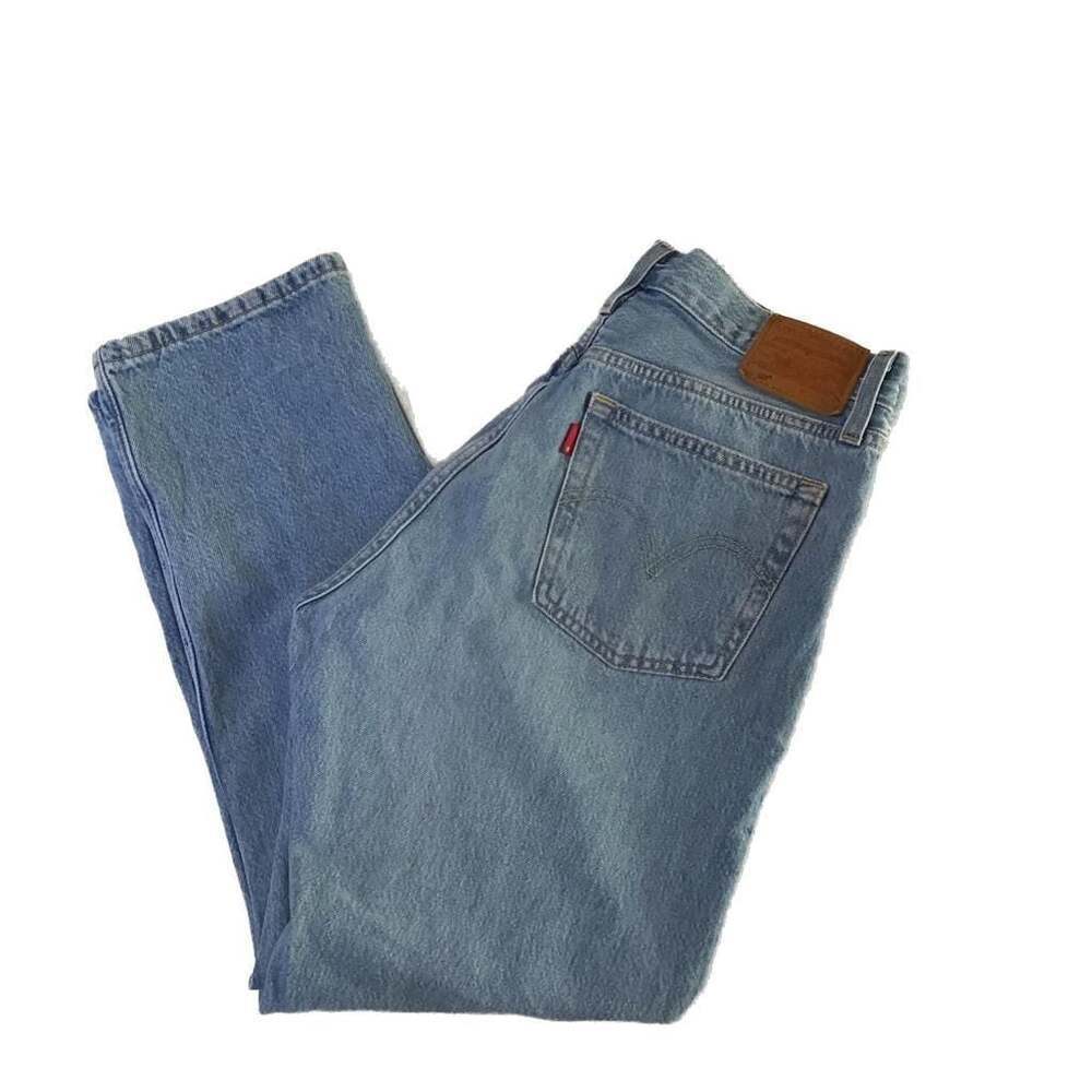 Levi's 501 Premium Light Wash Distressed Straight Leg Jeans Women’s  W28 x  L26